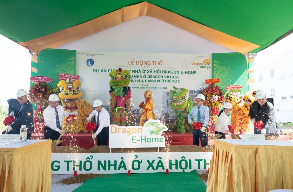 Sự kiện động thổ dự án nhà ở xã hội Dragon E-Home với sự góp mặt của lãnh đạo TP Hồ Chí Minh