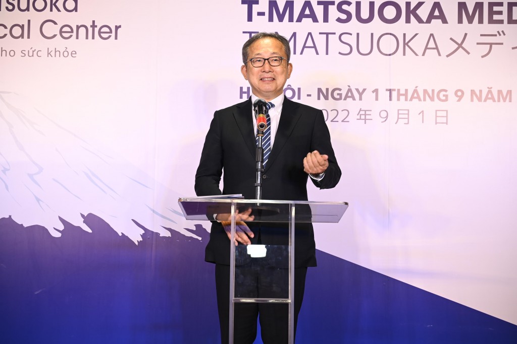 Ngài Yamada Takio - Đại sứ Nhật Bản tại Việt Nam phát biểu tại buổi khai trương