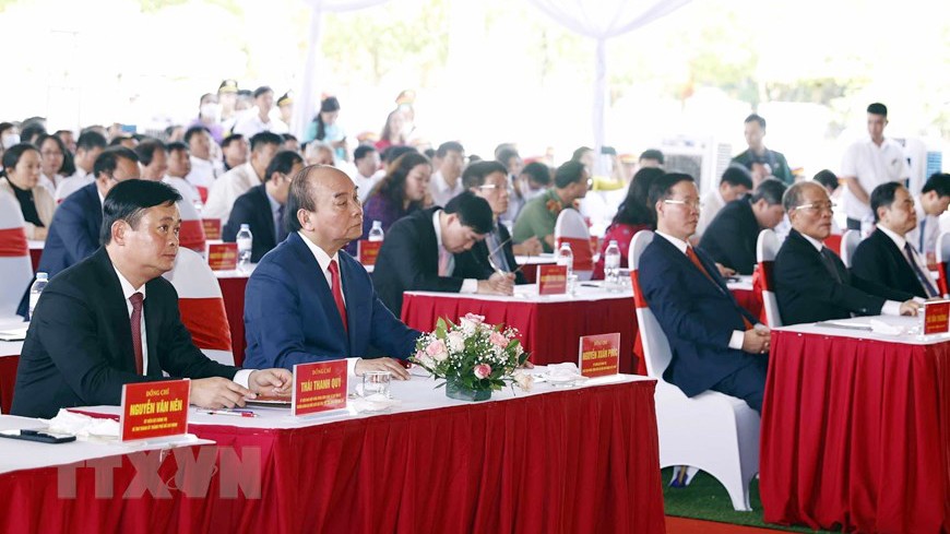 [Photo] Lễ kỷ niệm 120 năm Ngày sinh Tổng Bí thư Lê Hồng Phong | Chính trị | Vietnam+ (VietnamPlus)