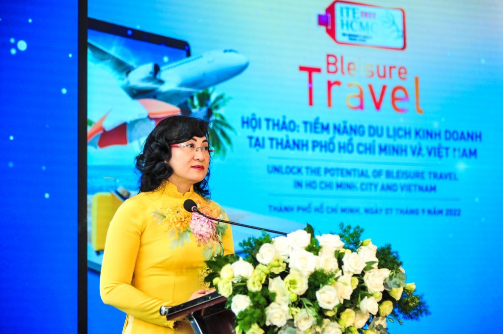 bà Phan Thị Thắng, Phó Chủ tịch UBND TP Hồ Chí Minh  phát biểu tại hội thảo