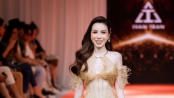 Hoa hậu Hoàng Dung làm vedette tại London Fashion Week 2023