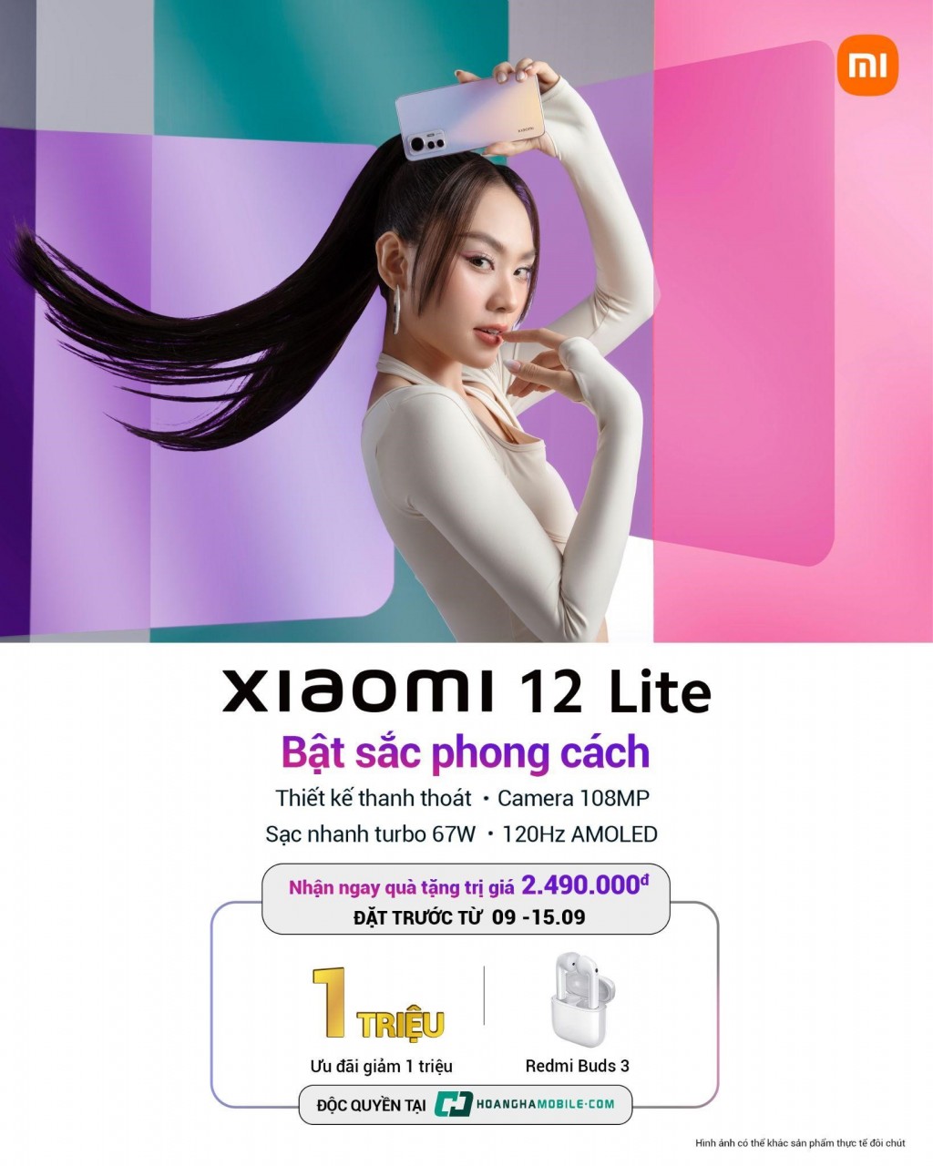 Bật sắc phong cách cùng Xiaomi 12 Lite và Miss World Việt Nam 2022