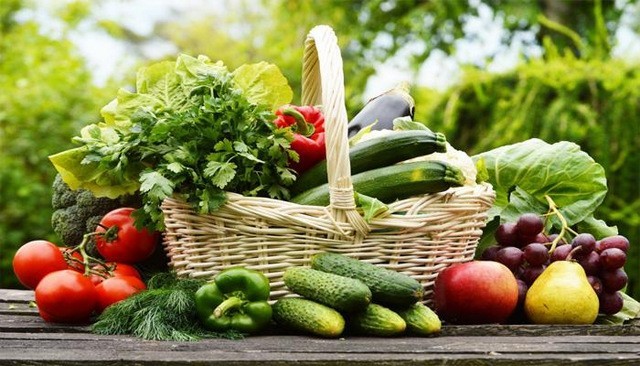 Rau củ, trái cây tốt cho sức khỏe