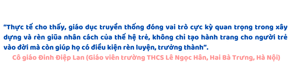 Giáo dục truyền thống giúp người trẻ tự tin cất cánh