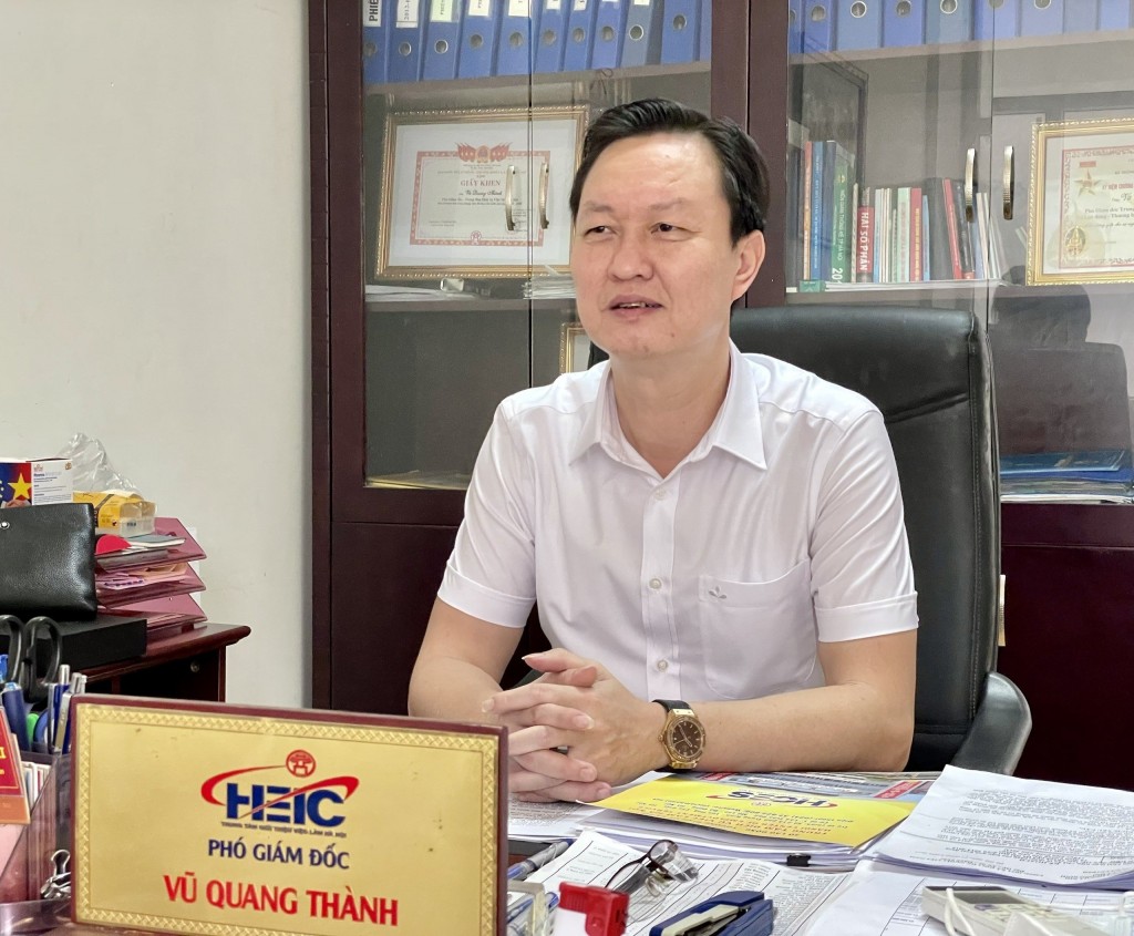 Ông Vũ Quang Thành, Phó Giám đốc Trung tâm Dịch vụ việc làm Hà Nội
