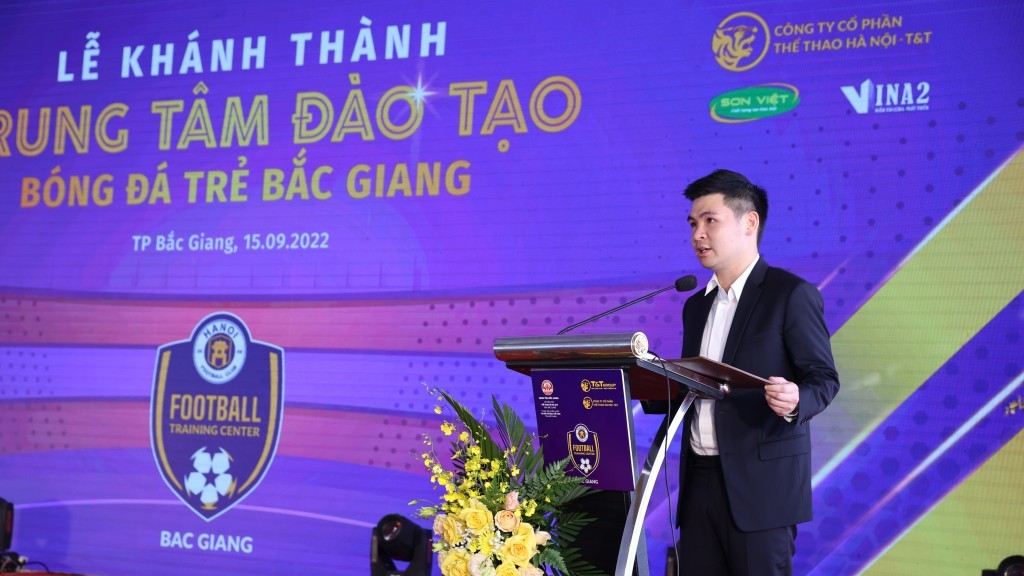 Hanoi FC khánh thành Trung tâm đào tạo bóng đá trẻ Bắc Giang