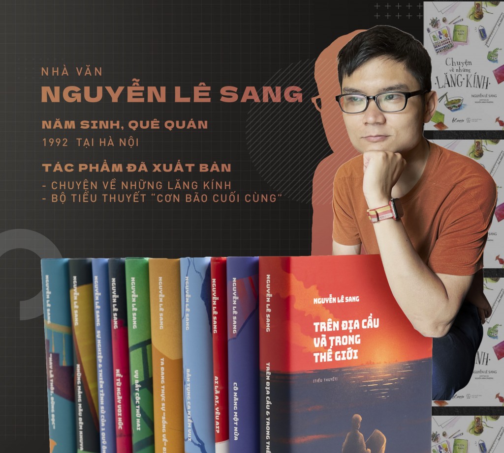 Tác giả trẻ Nguyễn Lê Sang gây chú ý với bộ tiểu thuyết đầu tay đồ sộ gồm 10 cuốn