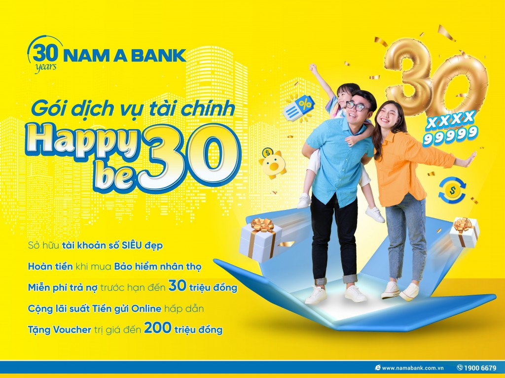 Gói dịch vụ tài chính Happy Be30 - Thành công thuộc về bạn