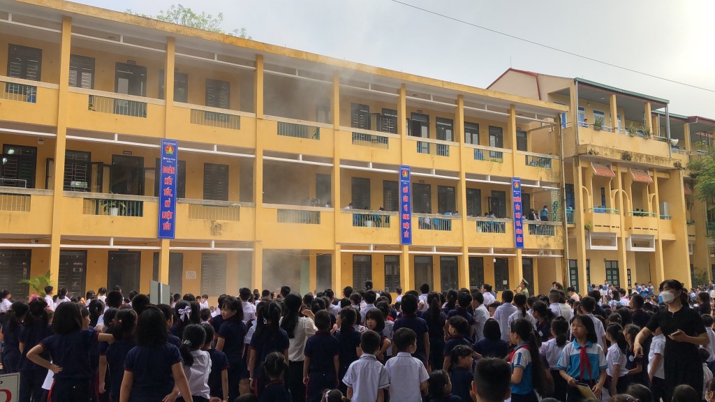 Tuyên truyền kỹ năng thoát nạn cho học sinh khi gặp cháy nổ