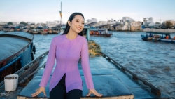 Lâm Thu Hồng diện áo bà ba, giới thiệu cảnh sắc miền Tây đến The Miss Globe 2022