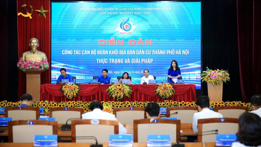 Diễn đàn là hoạt động thiết thực hướng đến Đại hội Đoàn Thanh niên thành phố Hà Nội lần thứ XVI, nhiệm kỳ 2022 - 2027 sẽ diễn ra trong 2 ngày 28,29/9 Diễn đàn là hoạt động thiết thực hướng đến Đại hội Đoàn Thanh niên thành phố Hà Nội lần thứ XVI, nhiệm kỳ 2022 - 2027 sẽ diễn ra trong 2 ngày 28,29/9