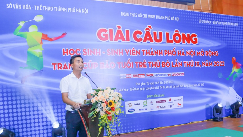 Chùm ảnh khai mạc Giải Cầu lông HS-SV TP Hà Nội mở rộng tranh Cúp báo Tuổi trẻ Thủ đô lần thứ IX, năm 2022