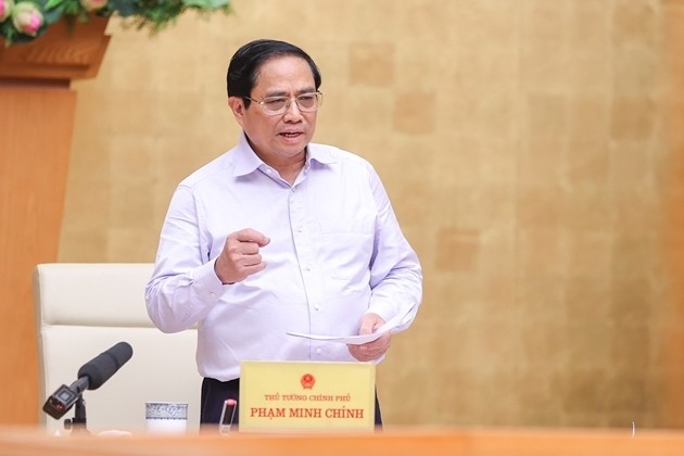 Thủ tướng Phạm Minh Chính phát biểu chỉ đạo phiên họp Chính phủ chuyên đề tháng 9 năm 2022