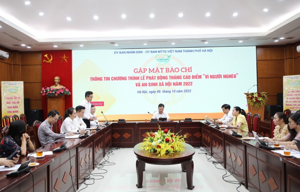 Ngày 11/10, diễn ra Lễ phát động Tháng cao điểm “Vì người nghèo” TP Hà Nội năm 2022