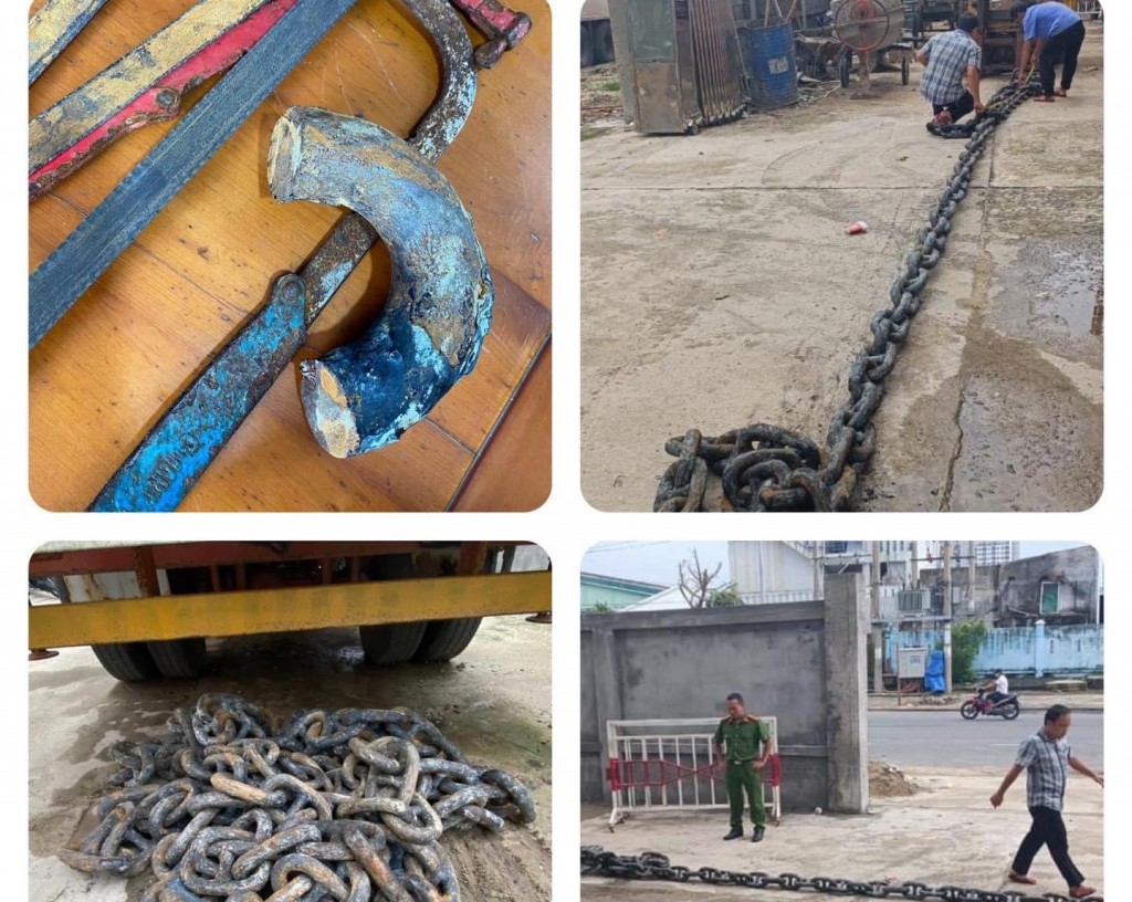 Đà Nẵng: Hai anh em cưa trộm xích neo tàu tại âu thuyền Thọ Quang