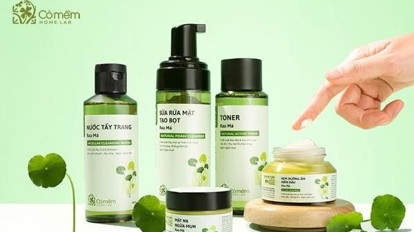 Bộ dưỡng da Rau Má "siêu phẩm trị mụn" lần đầu ra mắt