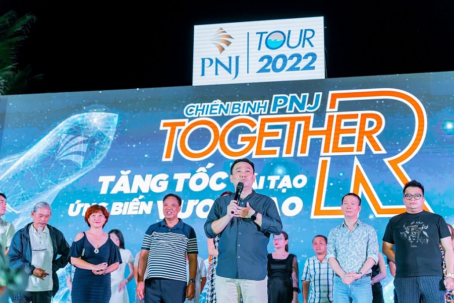 Ông Lê Trí Thông phát biểu tại “Ngày hội văn hóa 2022” của PNJ