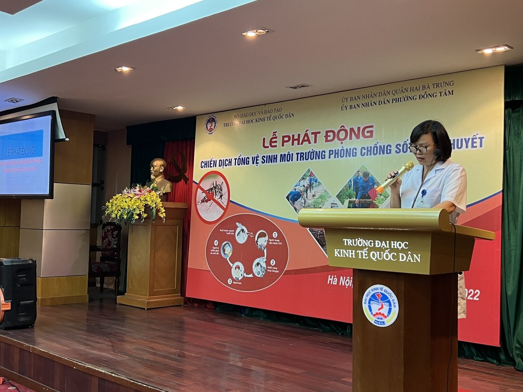 Trung tâm Y tế quận Hai Bà Trưng tổ chức Lễ phát động phòng chống sốt xuất huyết