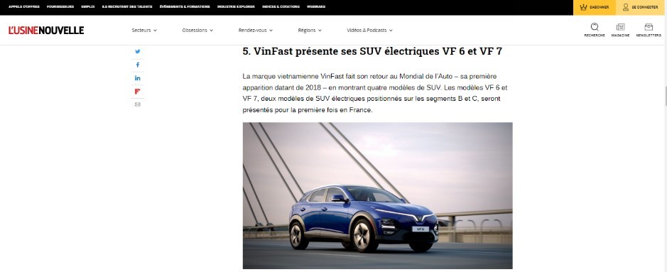 Hé lộ “bom tấn” VinFast mang tới Paris Motor Show