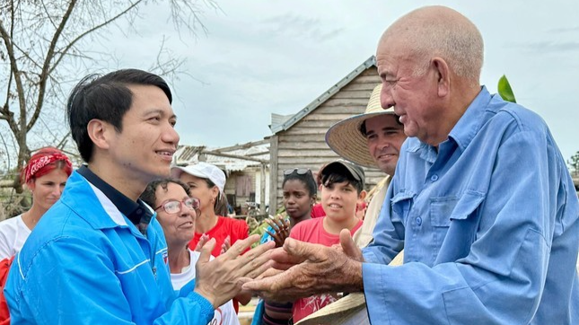 Nguyễn Ngọc Lương chia sẻ, động viên ông Servilio Jesus Cordova Torres