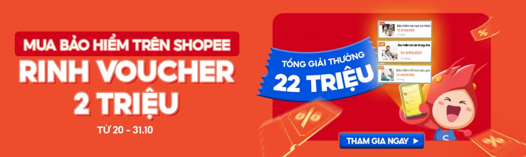 Shopee hợp tác với nhiều đối tác uy tín triển khai tính năng mua bảo hiểm trực tuyến