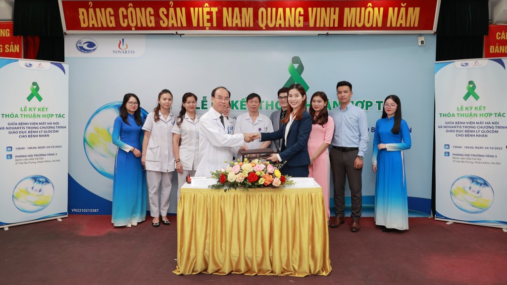 Bệnh viện Mắt Hà Nội và Novartis hợp tác thực hiện chương trình giáo dục về bệnh Glôcôm