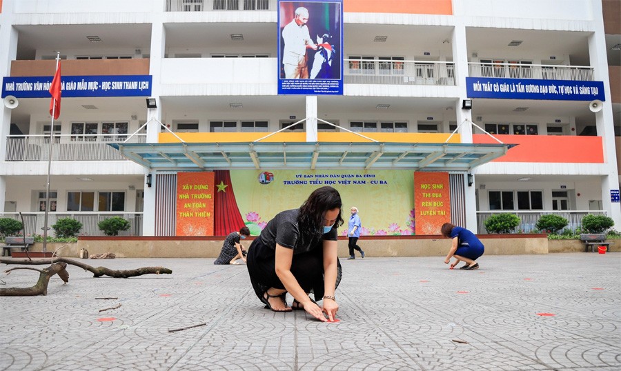 Quận Ba Đình kiểm tra công tác an ninh trường học