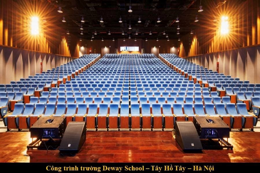 Hệ thống dàn âm thanh hội trường của trường Deway School được lắp đặt chuyên nghiệp bởi Anh Tài Audio