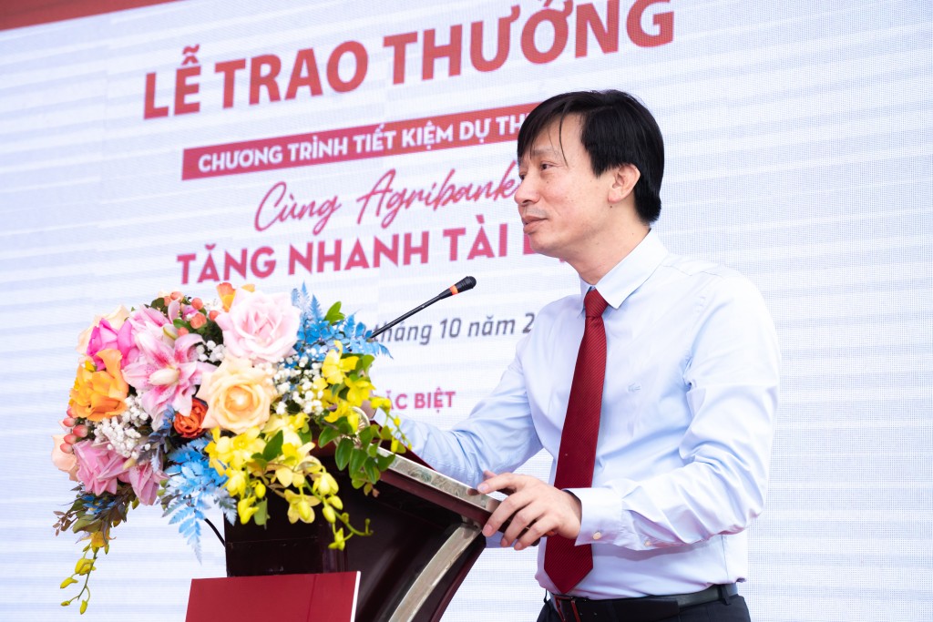 Ông Phạm Đức Tuấn - Phó Tổng Giám đốc Agribank phát biểu tại buổi lễ