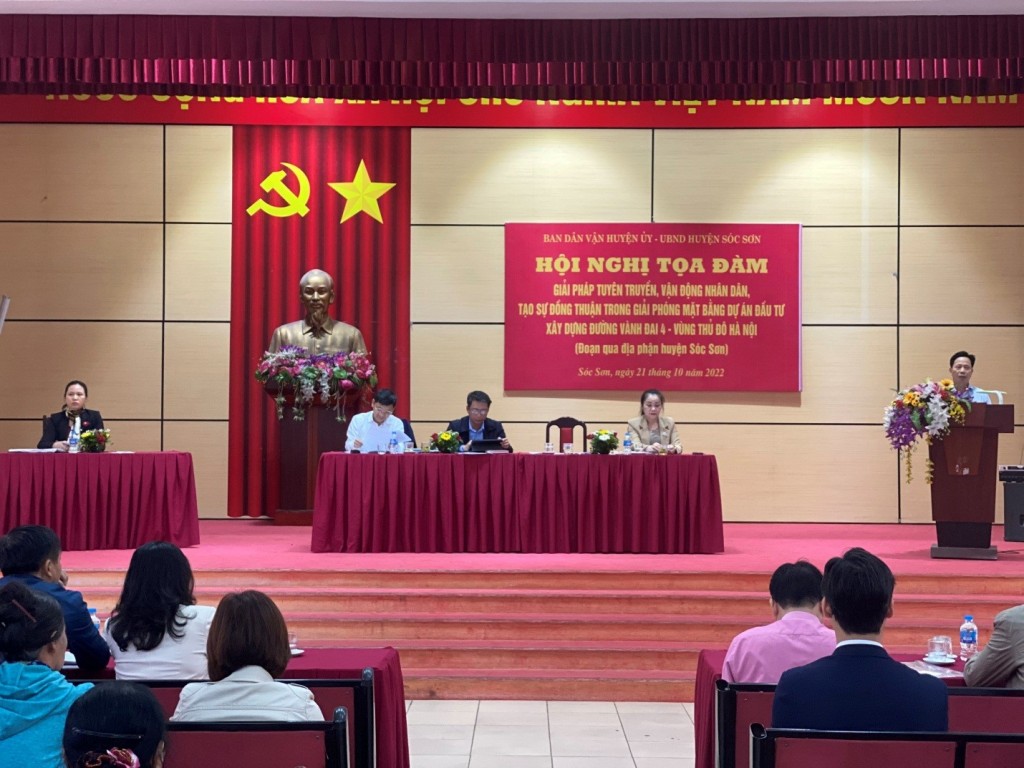 Huyện Sóc Sơn, Hà Nội: Quyết tâm cao hoàn thành giải phóng mặt bằng dự án đường Vành đai 4