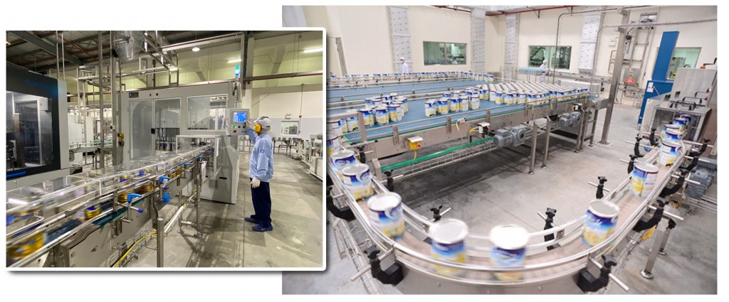 Dây chuyền sản xuất hiện đại tại Nhà máy sữa bột Việt Nam