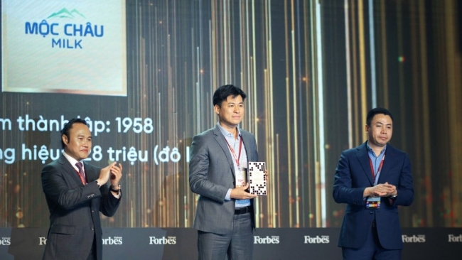 Mộc Châu Milk vào top 25 thương hiệu F&B dẫn đầu của Forbes Việt Nam