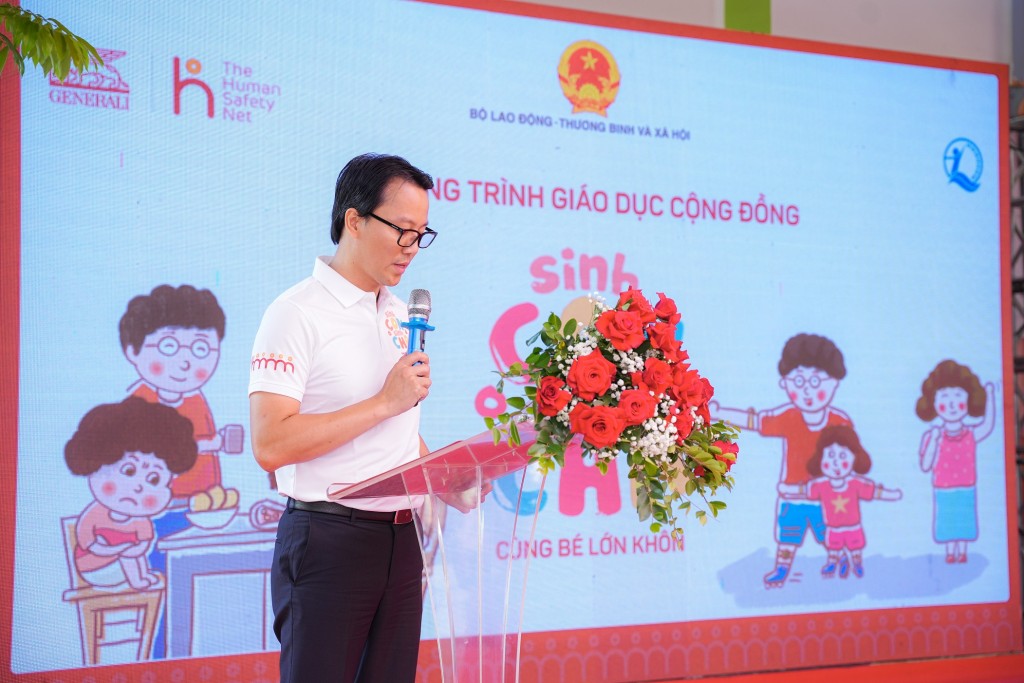 Đại diện Generali Việt Nam chia sẻ về tác động tích cực của chương trình “Sinh con, sinh cha”, đóng góp vào sứ mệnh trở thành “Người bạn Trọn đời” của hàng triệu gia đình Việt của Generali