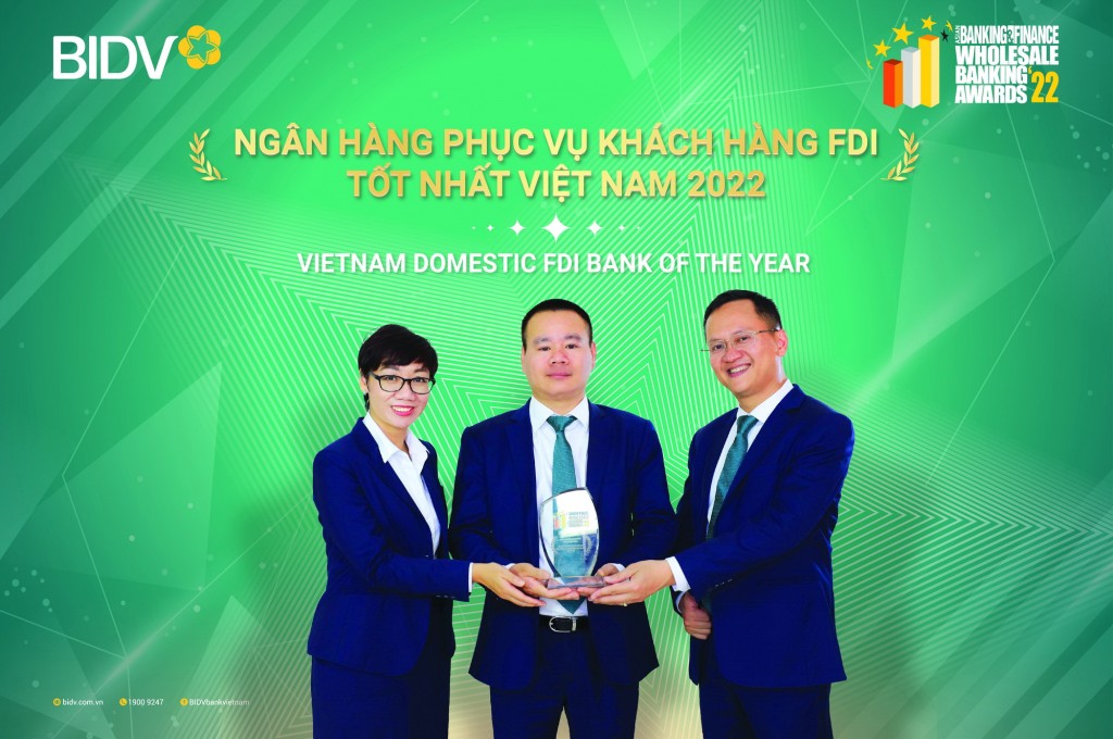 BIDV - Ngân hàng phục vụ khách hàng FDI tốt nhất Việt Nam năm 2022