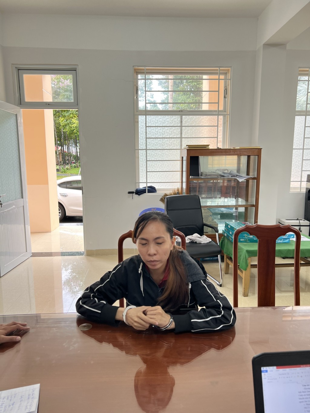 Mẹ mìn 9X Nguyễn Thị Ngọc Như tại cơ quan điều tra