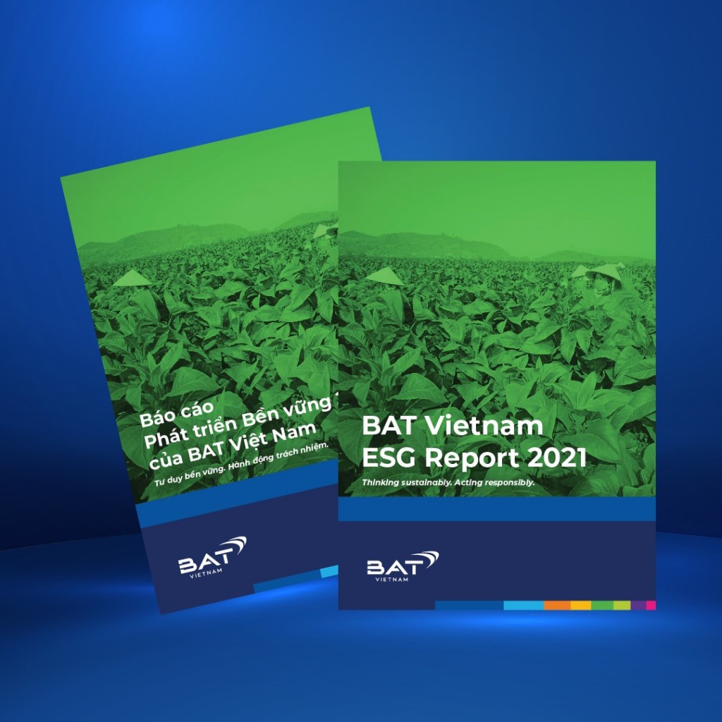 BAT Việt Nam công bố Báo cáo Phát triển Bền vững ESG 2021 thể hiện tư duy bền vững và hành động trách nhiệm.