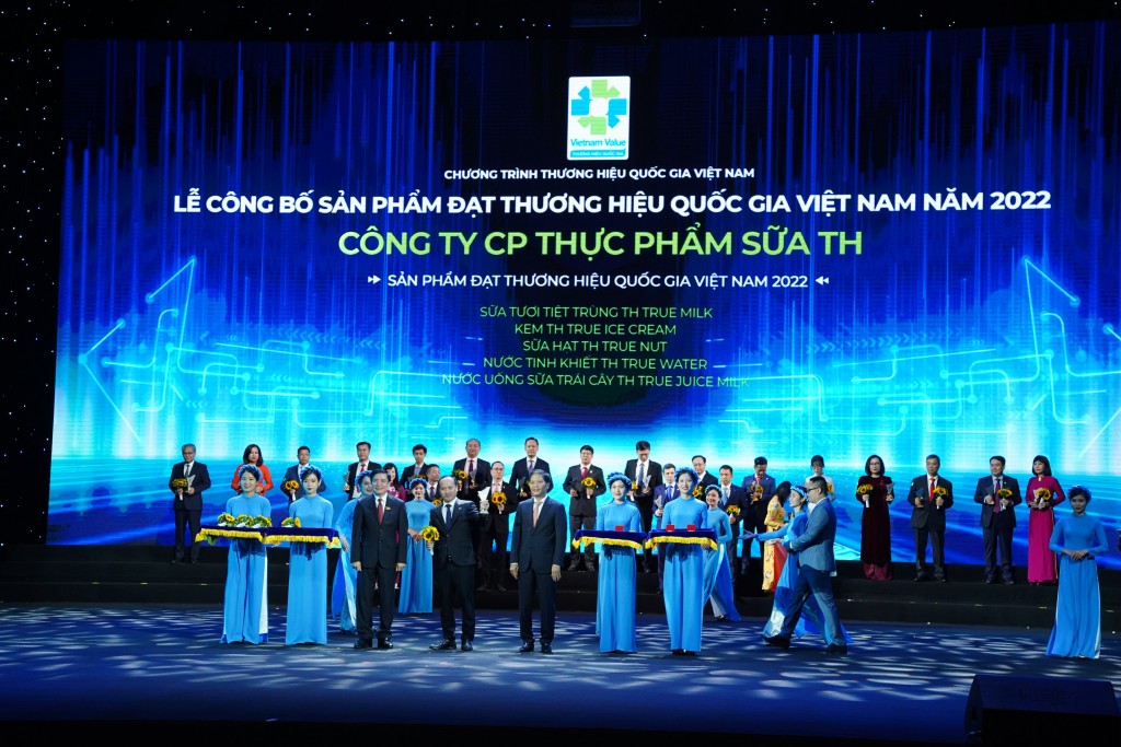 TH có 5 sản phẩm đạt Thương hiệu quốc gia Việt Nam 2022.