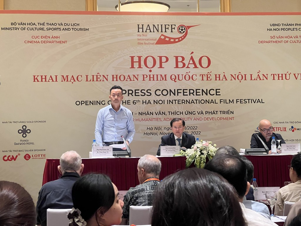 ng chí Phạm Xuân Tài - Phó Giám đốc Sở Văn hóa và Thể thao Hà Nội phát biểu tại buổi họp báo