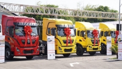 Toàn cảnh những chiếc xe Hoang Huy Dongfeng tại Hội nghị Khách hàng và giới thiệu sản phẩm mới