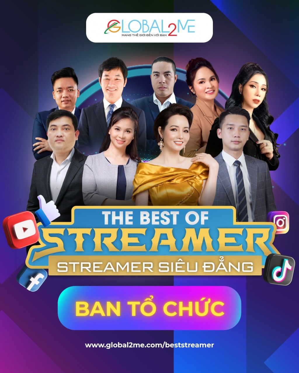 Ban tổ chức của cuộc thi Streamer Siêu đẳng