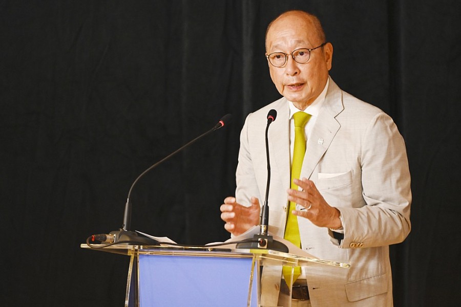 Phó Chủ tịch kiêm Tổng Giám đốc Tập đoàn UOB, Ông Wee Ee Cheong, phát biểu trong buổi họp báo ngày 31 tháng 10 năm 2022 tại Singapore
