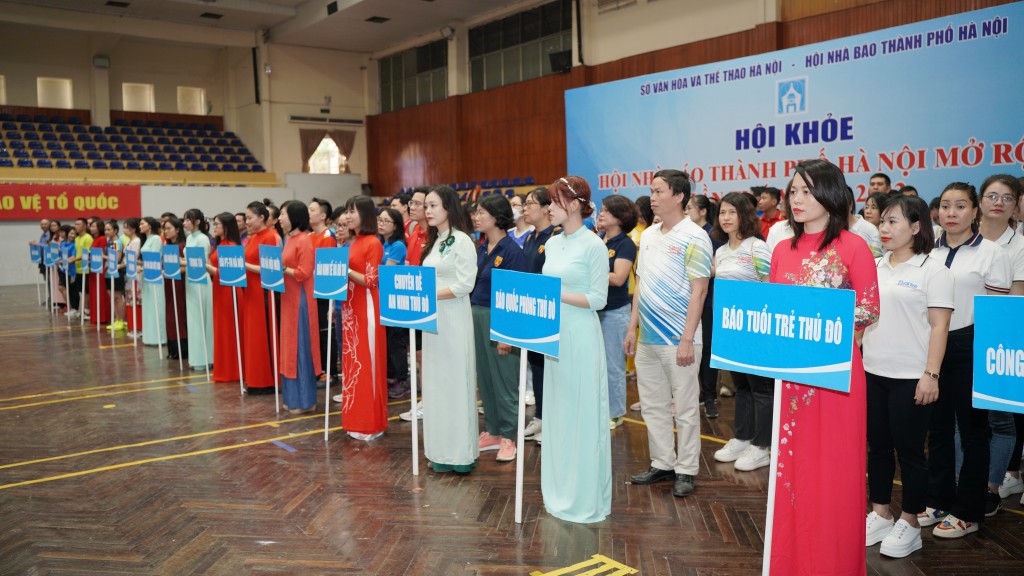 Hơn 500 vận động viên tham gia Hội khỏe Hội Nhà báo thành phố Hà Nội mở rộng lần thứ 27 Hơn 500 vận động viên tham gia Hội khỏe Hội Nhà báo thành phố Hà Nội mở rộng lần thứ 27