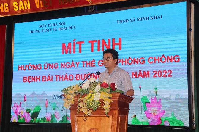 Mít tinh hưởng ứng Ngày thế giới phòng chống bệnh đái tháo đường 14/11