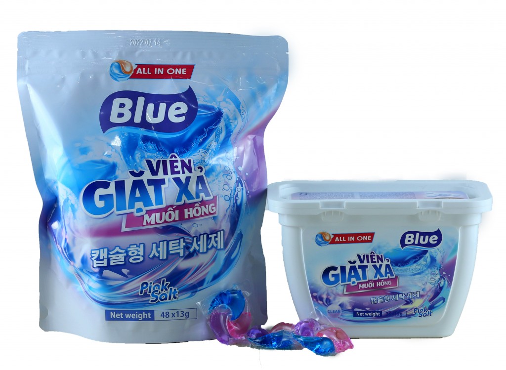 Viên giặt xả Blue muối hồng - “cuộc cách mạng giặt giũ” cho mọi nhà