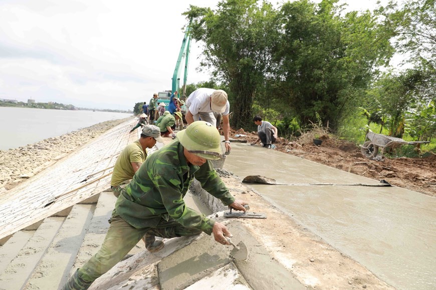 Nam Định chủ động gia cố các tuyến đê xung yếu trước mùa mưa bão