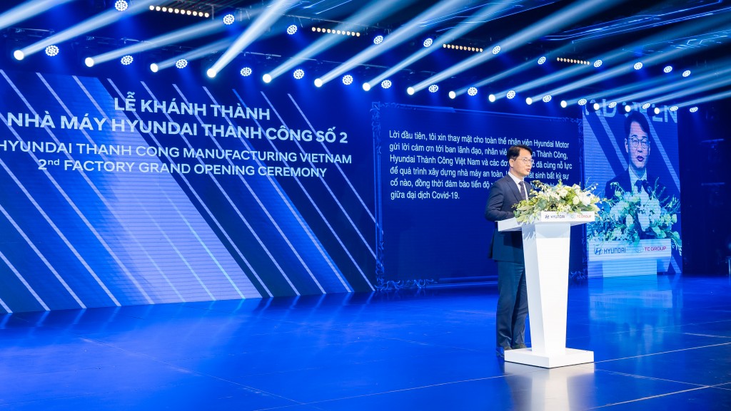 Ông Jung Jun-cheul, Phó Giám đốc điều hành Hyundai châu Á phát biểu Ông Jung Jun-cheul, Phó Giám đốc điều hành Hyundai châu Á phát biểu