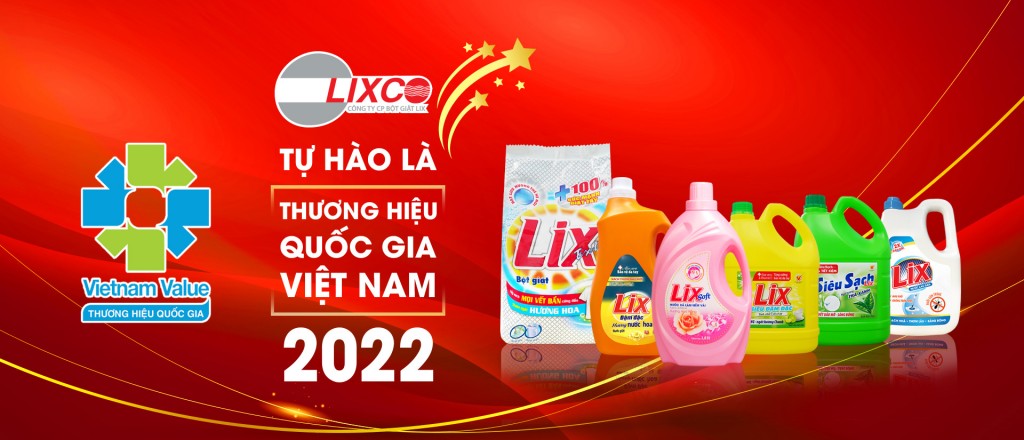 Các sản phẩm mang thương hiệu Lix được vinh danh Thương hiệu quốc gia Việt Nam năm 2022