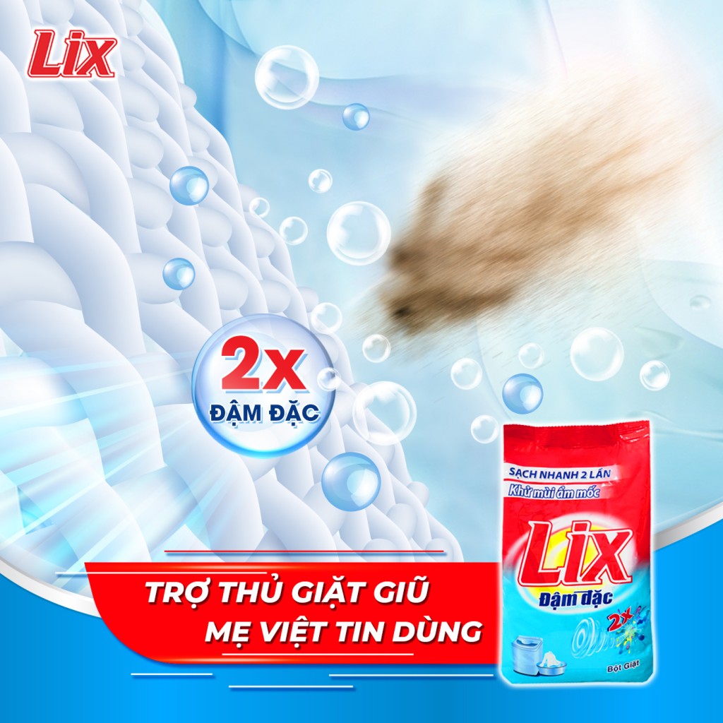 Bột giặt Lix được nhiều người tiêu dùng ưa chuộng