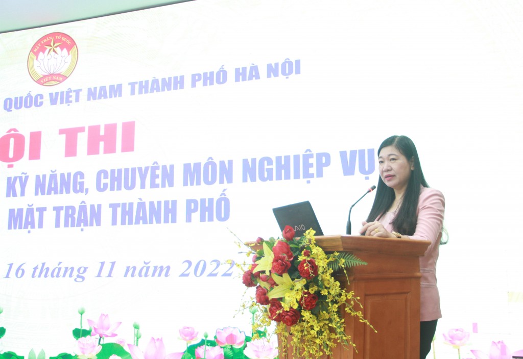 Sôi nổi Hội thi thuyết trình nâng cao kỹ năng, chuyên môn nghiệp vụ của cán bộ Mặt trận TP Hà Nội