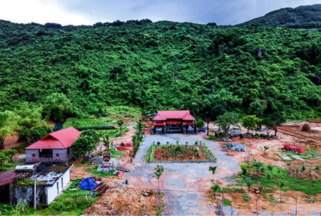 diện tích hơn 1.000 m2